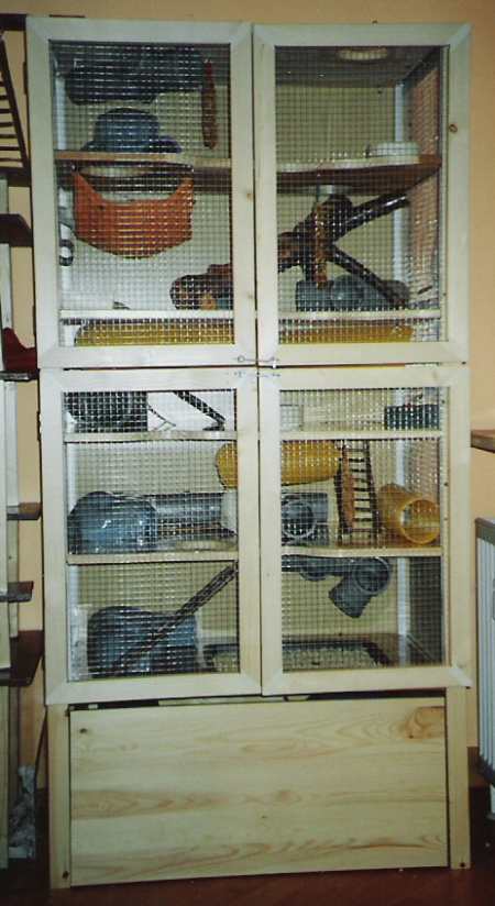 Voliere f&uuml;r Ratten zu